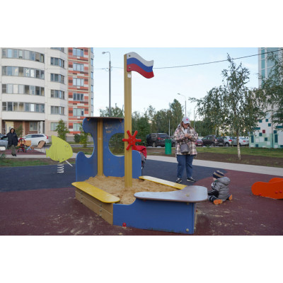 Песочница Кораблик с крышкой арт: 29061 Песочница Кораблик с крышкой арт: 29061